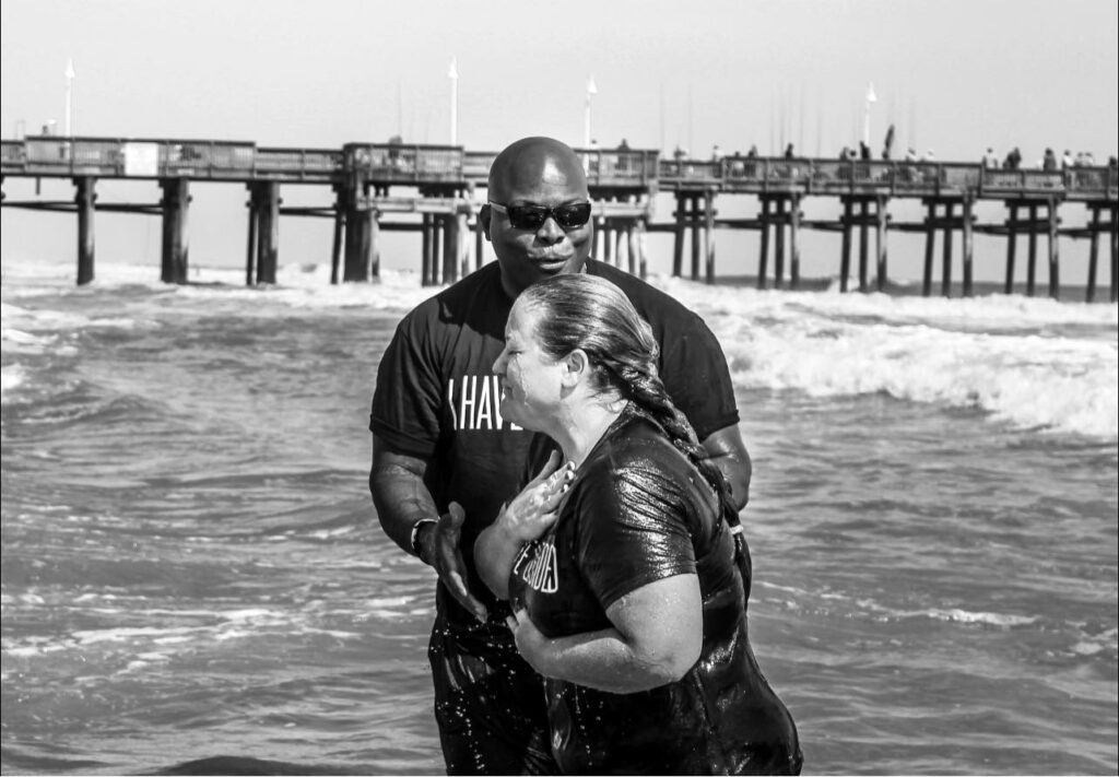 Baptism lady